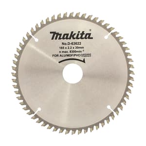 Makita 7 inch / 185 mm TCT Saw Blade For Multi-Material (60 Teeth), D-63622
