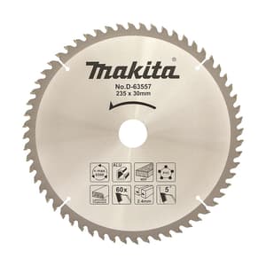 Makita 9 inch / 235 mm TCT Saw Blade For Multi Material (60 Teeth), D-63557