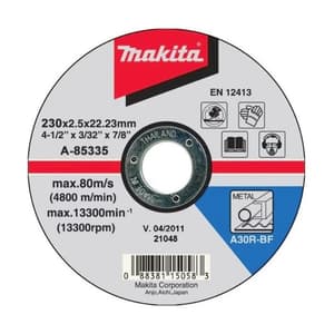 Makita 180 x 2.5 x 22.2 mm Cut-Off Wheel (Pack of 10 Pcs), D-18683