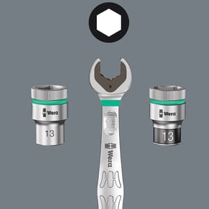 Wera 6000 Joker 8 Imperial Set 1 of Ratcheting Combination Wrenches Imperial, 05020012001