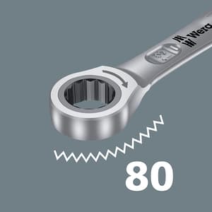 Wera 6000 Joker 8 Imperial Set 1 of Ratcheting Combination Wrenches Imperial, 05020012001
