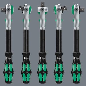 Wera 28 Pcs 8100 SA 6 Zyklop Speed Ratchet Set 1/4" Drive Metric, 05004016001