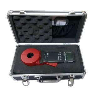Metravi 4 Digits / 0.01Ohm - 1500Ohm Resistance Range Clamp On Ground Resistance Tester With Round Jaw, CET-01
