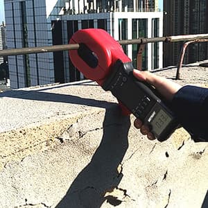 Metravi 4 Digits / 0.01Ohm - 1500Ohm Resistance Range Clamp On Ground Resistance Tester With Long Elliptical Jaw, CET-03