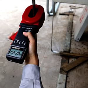 Metravi 4 Digits / 0.01Ohm - 1500Ohm Resistance Range Clamp On Ground Resistance Tester With Long Elliptical Jaw, CET-03