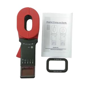 Metravi 4 Digits / 0.01Ohm - 1500Ohm Resistance Range Clamp On Ground Resistance Tester With Long Elliptical Jaw, CET-02