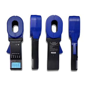 Metravi 4 Digits / 0.01Ohm - 1200Ohm Resistance Range Explosion Proof Clamp On Ground Resistance Tester With Long Elliptical Jaw, CET-02EX