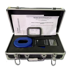 Metravi 4 Digits / 0.01Ohm - 1200Ohm Resistance Range Explosion Proof Clamp On Ground Resistance Tester With Long Elliptical Jaw, CET-02EX