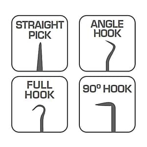 Hogert 4 Pcs Hooks with Handle, HT8G395