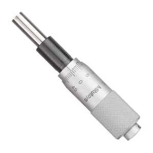 Mitutoyo 0 - 15 mm Standard-type Carbide Tipped Spindle Micrometer Head without Clamp Nut, 149-132-10