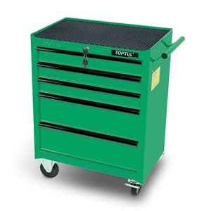 Toptul 569 x 340 x 661 mm 5 Drawer Mobile Tool Trolley, TCAB0501