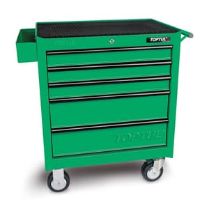 Toptul 687 x 459 x 702 mm 5 Drawer General Series Mobile Tool Trolley (Green), TCAA0501