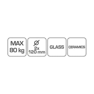 Hogert 120 mm Double Lifting Suction Cup, HT4B316