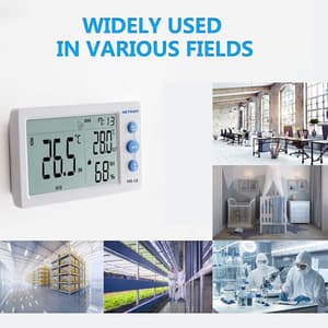 Metravi -10°C - 50°C Digital Temperature & Humidity (Thermo-Hydro) Meter With External Probe, HT-12