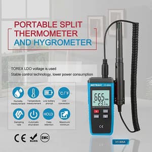Metravi -10°C - 60°C Digital Temperature & Humidity (Thermo-Hydro) Meter, HT-305A