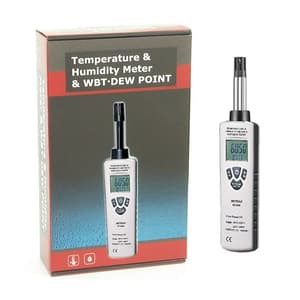 Metravi -30°C - 100°C Digital Temperature & Humidity (Thermo-Hydro) Meter With Dew Point & Wet Bulb, HT-3006