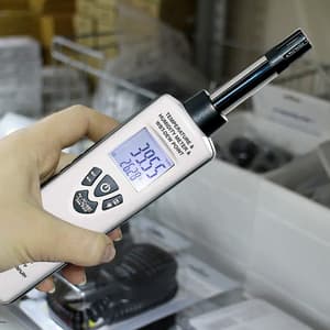 Metravi -30°C - 100°C Digital Temperature & Humidity (Thermo-Hydro) Meter With Dew Point & Wet Bulb, HT-3006