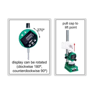Insize 25.4 mm / 1 inch Bluetooth High Precision Digital Indicator, 2135-25