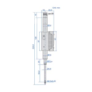 Insize 50.8 mm / 2 inch Bluetooth High Precision Digital Indicator, 2135-50