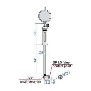 Insize 18 - 35 mm Precision Bore Gauge without Dial Indicator, 2283-35