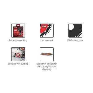 Freemans 4 inch / 110 mm Thin Turbo Diamond Wheel Blade, TMT110