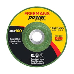 Freemans 100 x 2.8 x 16 mm Power Flexible Grinding Wheel (Pack of 25 Pcs), FGD100-60