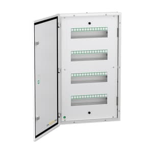 Schneider Electric 4 Tier 56 Modules Double Door Metal - Flexi Tier DBs (IP43), A9HFD456