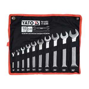 Yato 10 Pcs Double Open End Spanner Sets, YT-0380