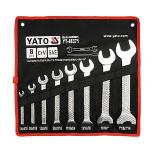 Yato 8 Pcs Double Open End Spanner Set, YT-48371