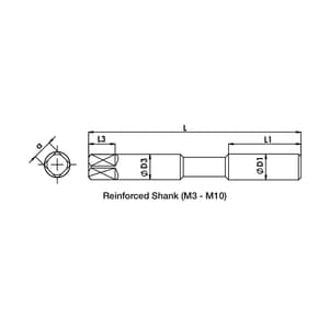 ITM Metric Fine Thread M35 x 1.5 Pitch HSS Hand Taps (Set of 2 Pcs)