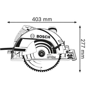 Bosch 235mm 2050W Turbo Professional Hand-Held Circular Saw, GKS 235 Turbo
