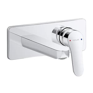 Kohler Accliv Single Control Wall Mount Basin / Lavatory Faucet Trim In Polished Chrome Finish, K-26791IN-4ND-CP