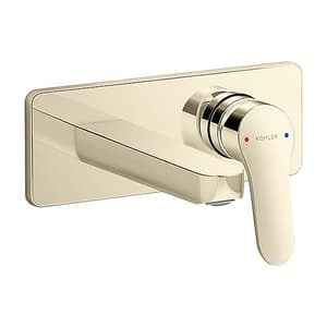 Kohler Accliv Single Control Wall Mount Basin / Lavatory Faucet Trim In Polished Chrome Finish, K-26791IN-4ND-AF