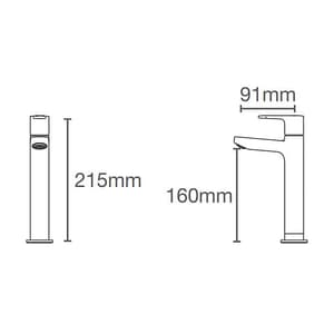 Kohler Accliv Tall Pillar Tap In Polished Chrome Finish (Cold Only), K-33102IN-4-CP