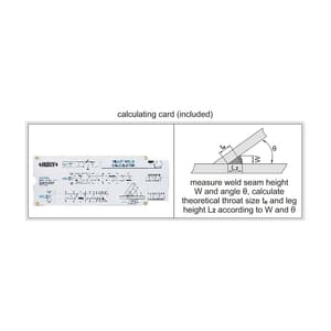Insize 0 - 50 mm Fillet Welding Gauge, 4846-1