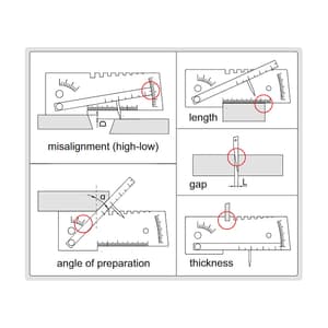 Insize 0 - 50 mm Stainless Steel Welding Gauge, 4848-1