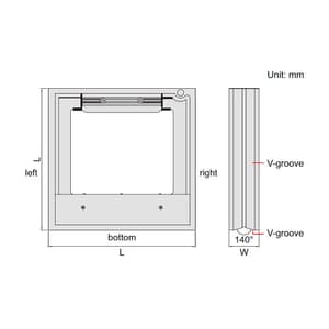 Insize 0 - 300 mm Frame Level, 4902-C300