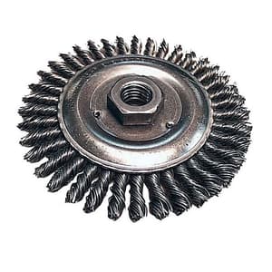 Makita 100 mm Dia. Wire Wheel Brush with Knotted Wire, D-29555