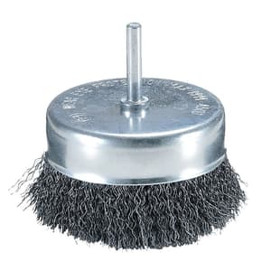 Makita 63 mm Dia x 6 mm Shank Wire Cup Brush with Crimped Wire, D-39920