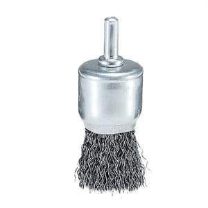 Makita 12 mm Dia x 6 mm Shank Wire End Brush with Crimped Wire, D-40004