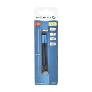 Hogert PH1 x 100 mm Length Phillips Impact Screwdriver Bits (Pack of 2 Pcs), HT1S687