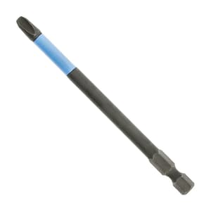 Hogert PH3 x 100 mm Length Phillips Impact Screwdriver Bits (Pack of 2 Pcs), HT1S689