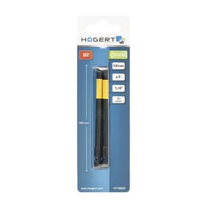 Hogert T30 x 100 mm Length Torx Impact Screwdriver Bits (Pack of 2 Pcs), HT1S695