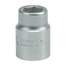 Yato 19 mm - 60 mm, 3/4 Inch Sq. Drive Hexagonal Sockets (6 Points)