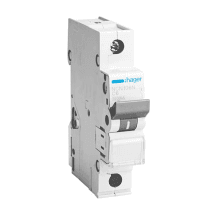 Hager Novello+ 1 Amp - 50 Amp Miniature Circuit Breakers (1 Pole & C Curve)