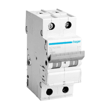 Hager Novello+ 1 Amp - 50 Amp Miniature Circuit Breakers (2 Pole & C Curve)