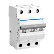 Hager Novello+ 1 Amp - 50 Amp Miniature Circuit Breakers (3 Pole & C Curve)