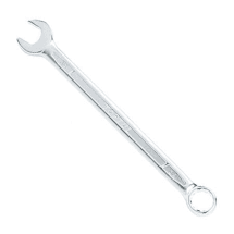 Toptul 1/4 Inch - 1-1/4 Inch 15° Offset Long Combination Wrench (Satin Chrome Finished)