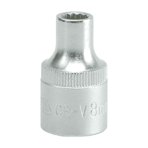 Yato 8 mm - 34 mm, 1/2 Inch Sq. Drive Bi-Hexagonal Sockets 12 Points
