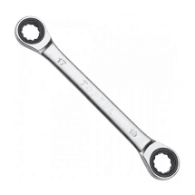 Toptul 8 x 9 mm - 17 x 19 mm Pro - Series Ratchet Double Ring Wrench